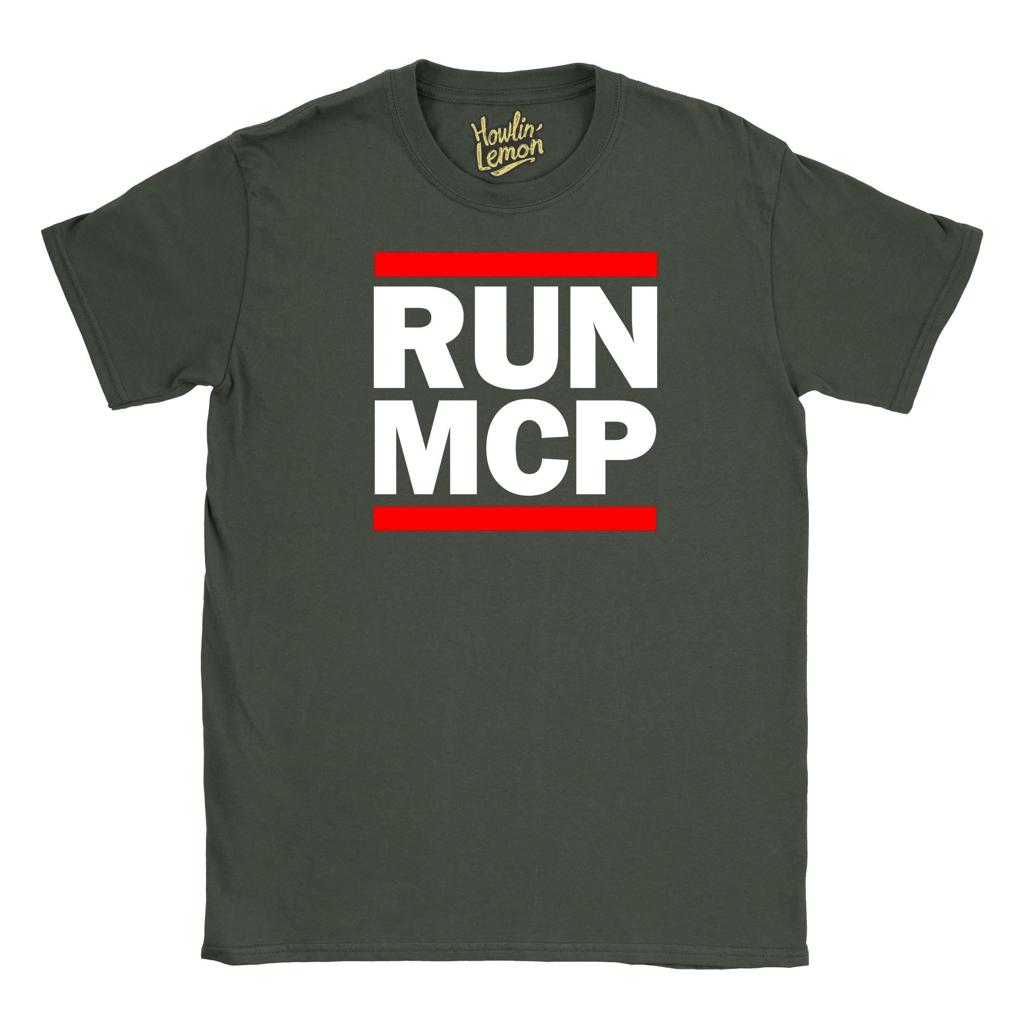 RUN MCP T-Shirt | Funny Coder Tee for Developers | Retro Tech Geek Shirt | Programming Humor Gift for Coders & SysAdmins