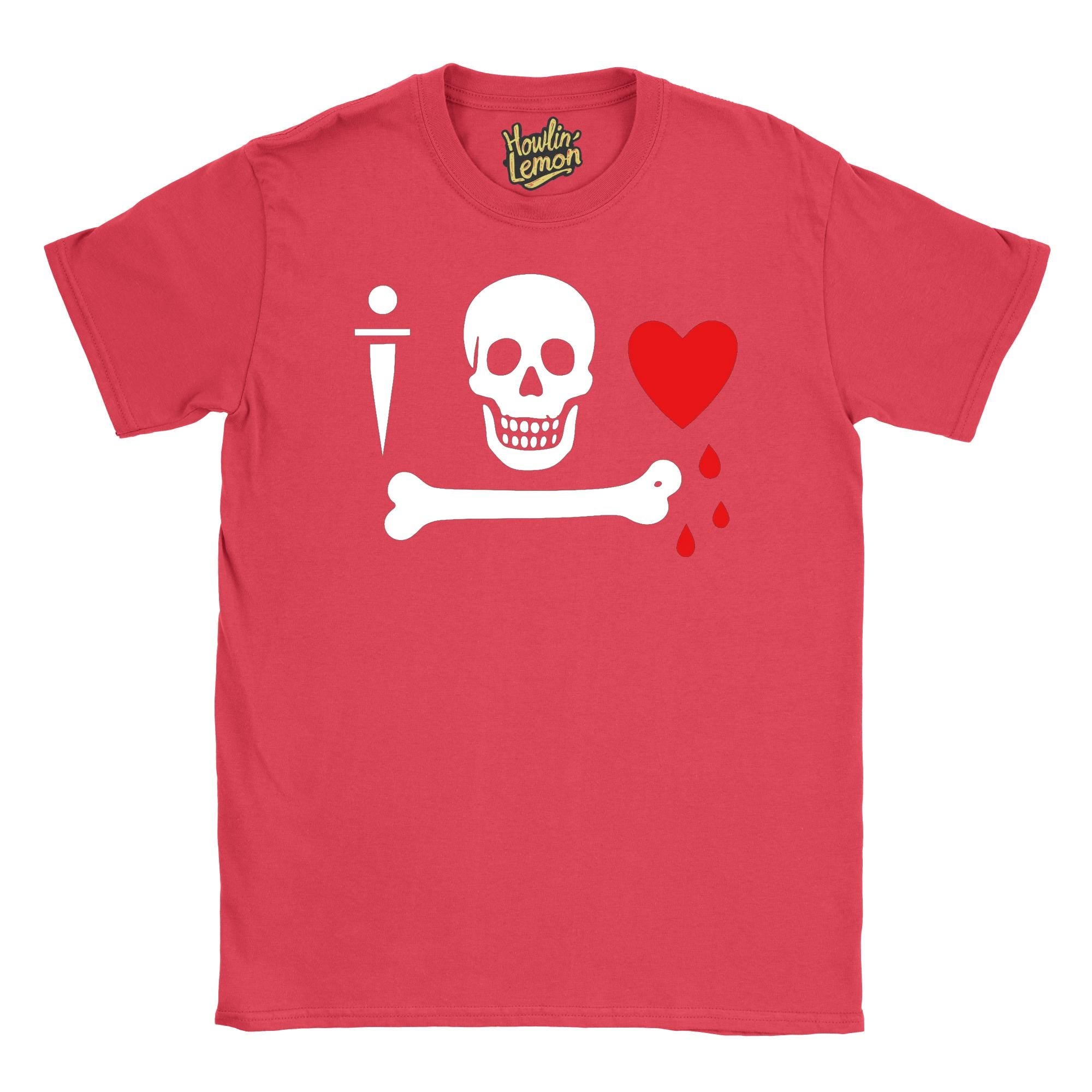Stede Bonnet Pirate Flag T-Shirt - Gentleman Pirate Design - Skull Bone Dagger Graphic Tee - Historical Pirate Captain Shirt - Nautical
