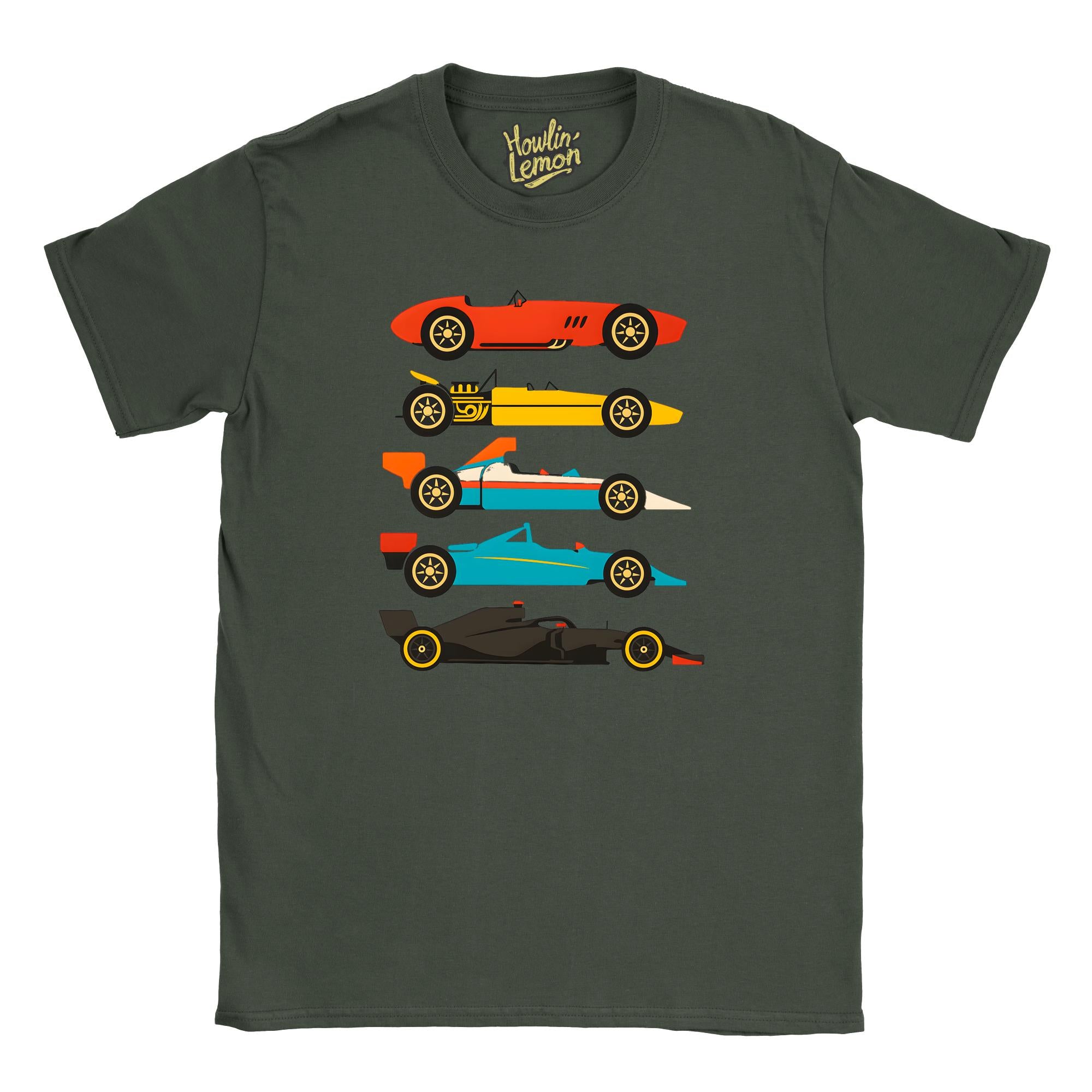 Formula One Evolution T-Shirt - Vintage Formula Racing History Tee - Motorsport Gift for Car Enthusiasts - Racing Fan Apparel
