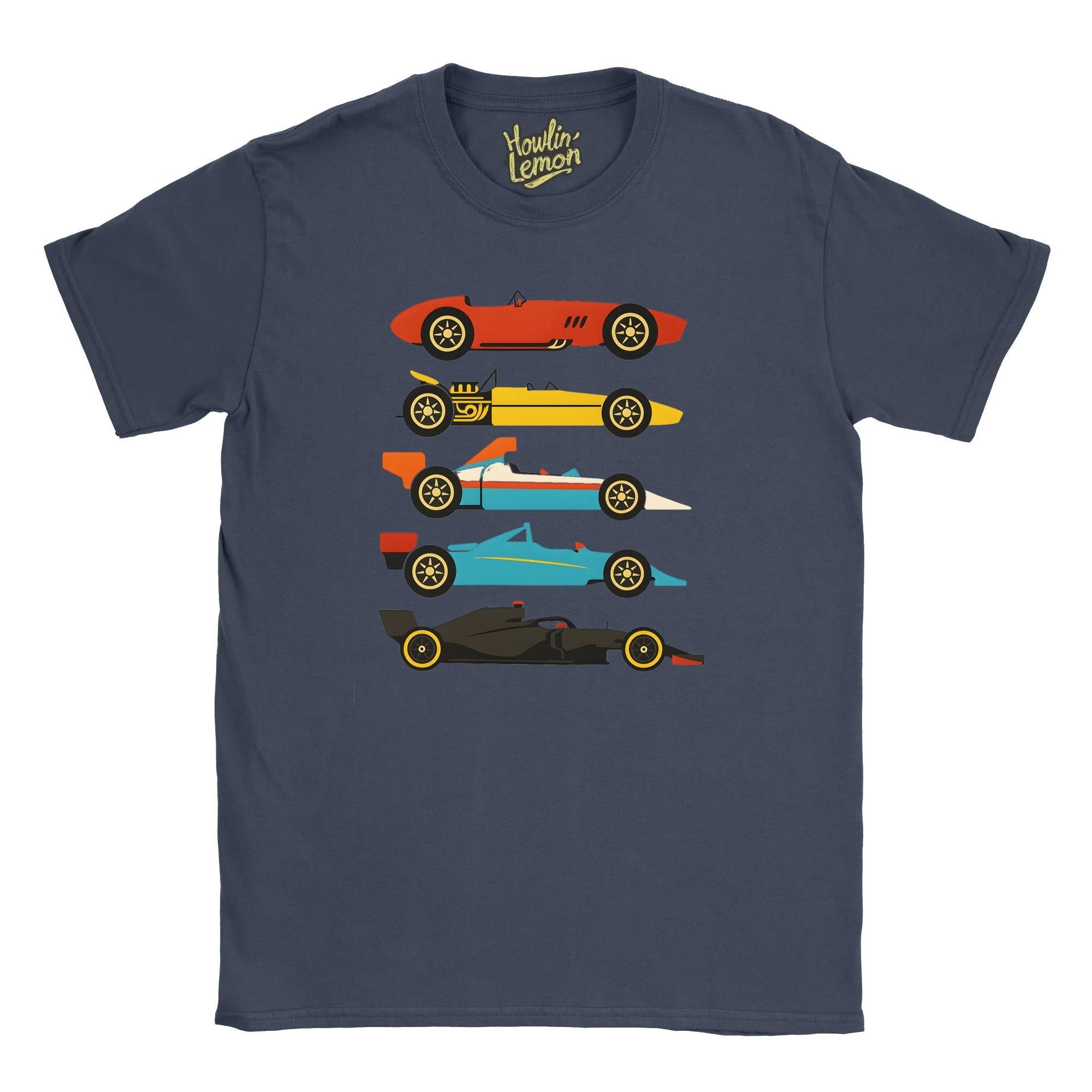 Formula One Evolution T-Shirt - Vintage Formula Racing History Tee - Motorsport Gift for Car Enthusiasts - Racing Fan Apparel