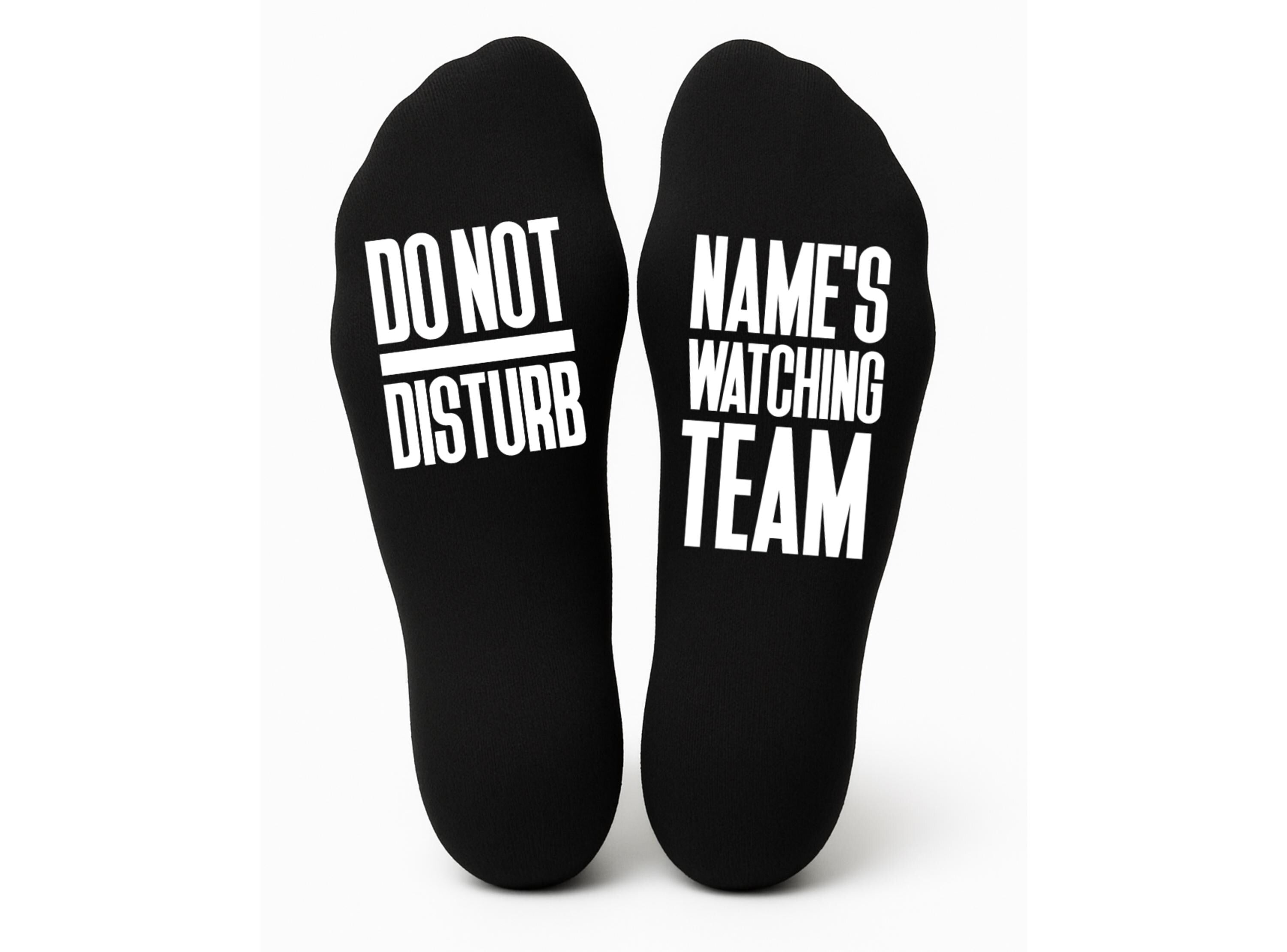 Custom Do Not Disturb Team Name Socks - Personalised Printed and Personalised - Birthday Gift - Christmas Gift -