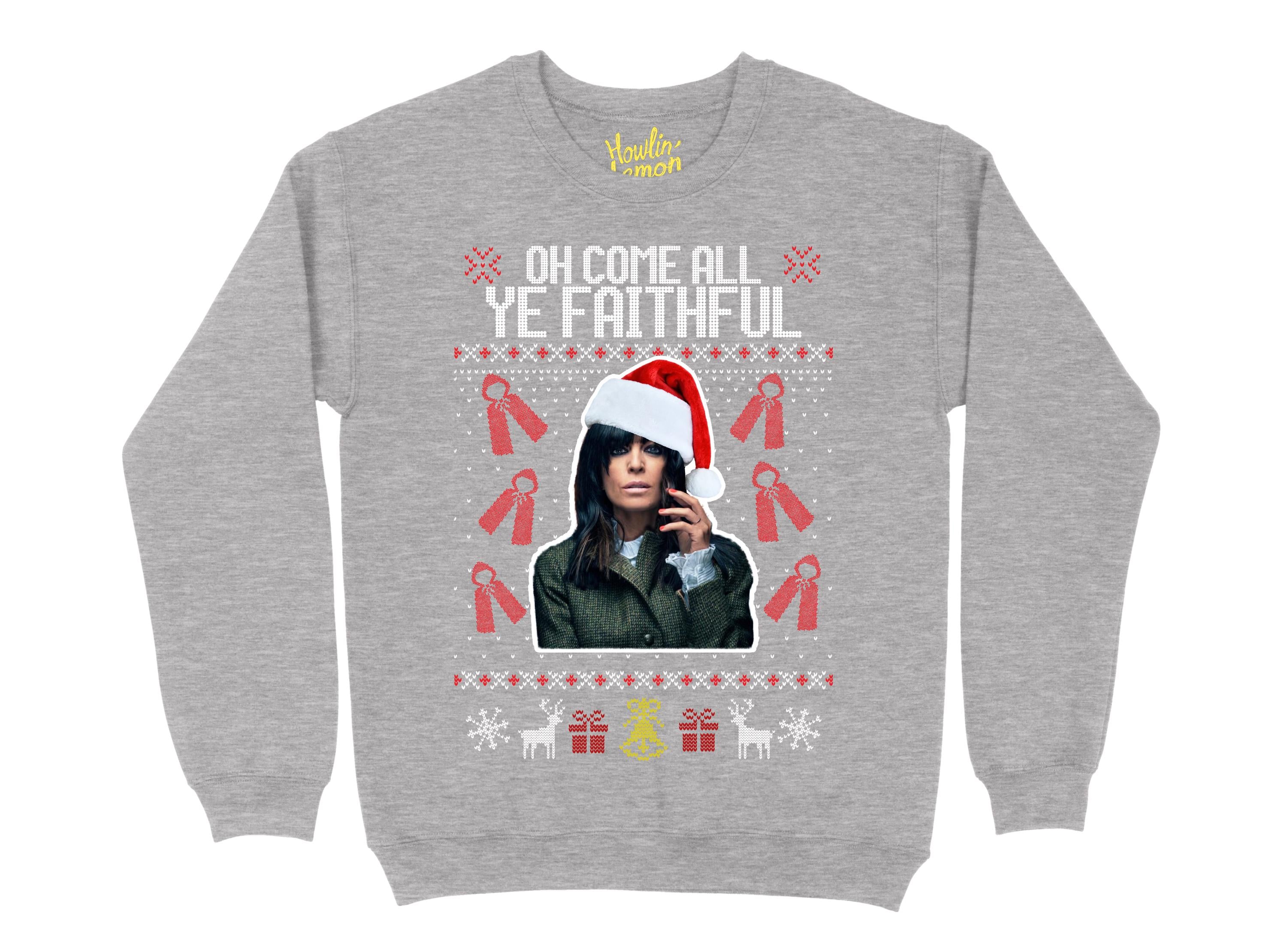 Oh Come All Ye Faithful - Traitors Christmas Sweater - Claudia Winkleman Xmas Jumper