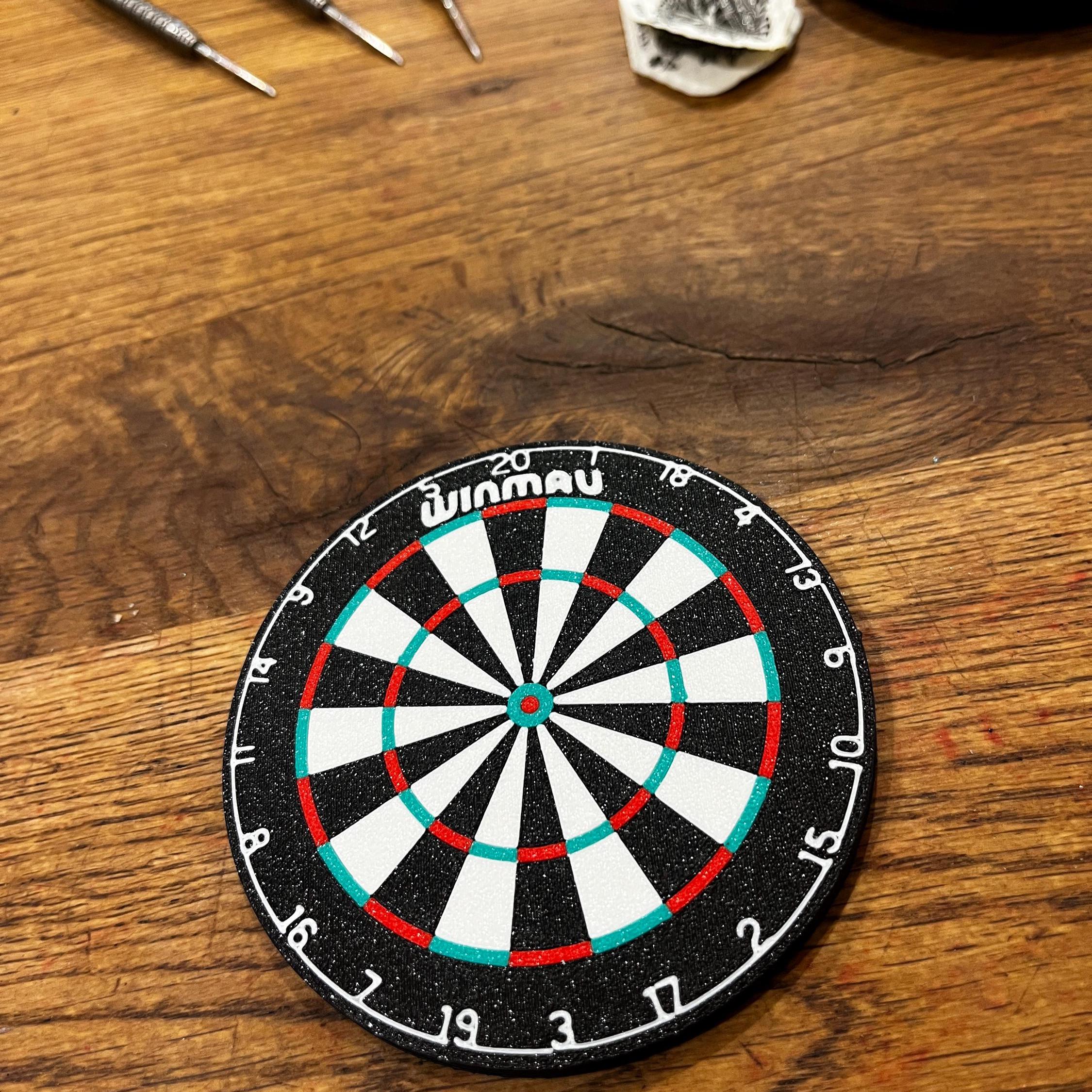 Dartboard Drinks Coasters – Darts Fan Gift Set of 4
