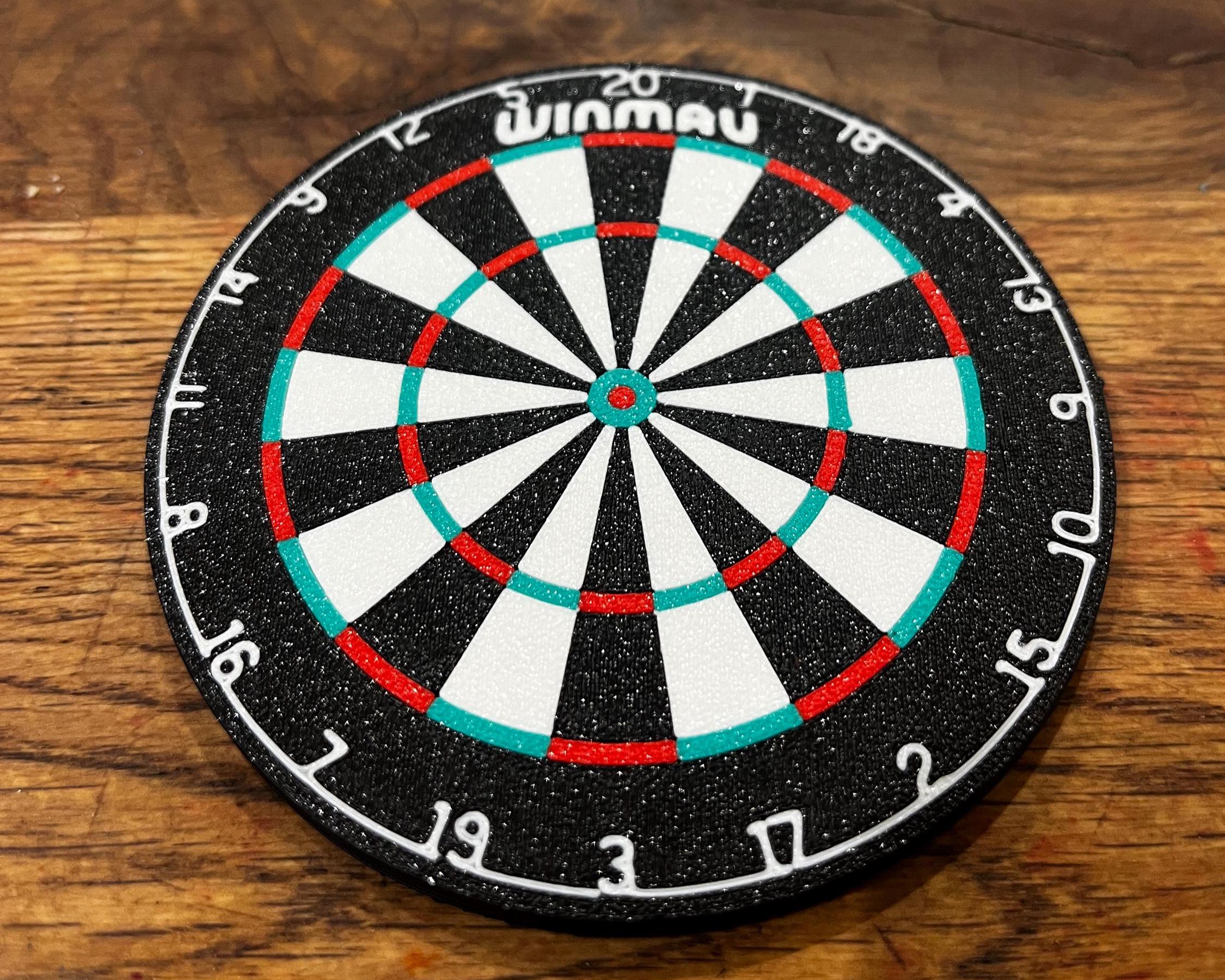 Dartboard Drinks Coasters – Darts Fan Gift Set of 4