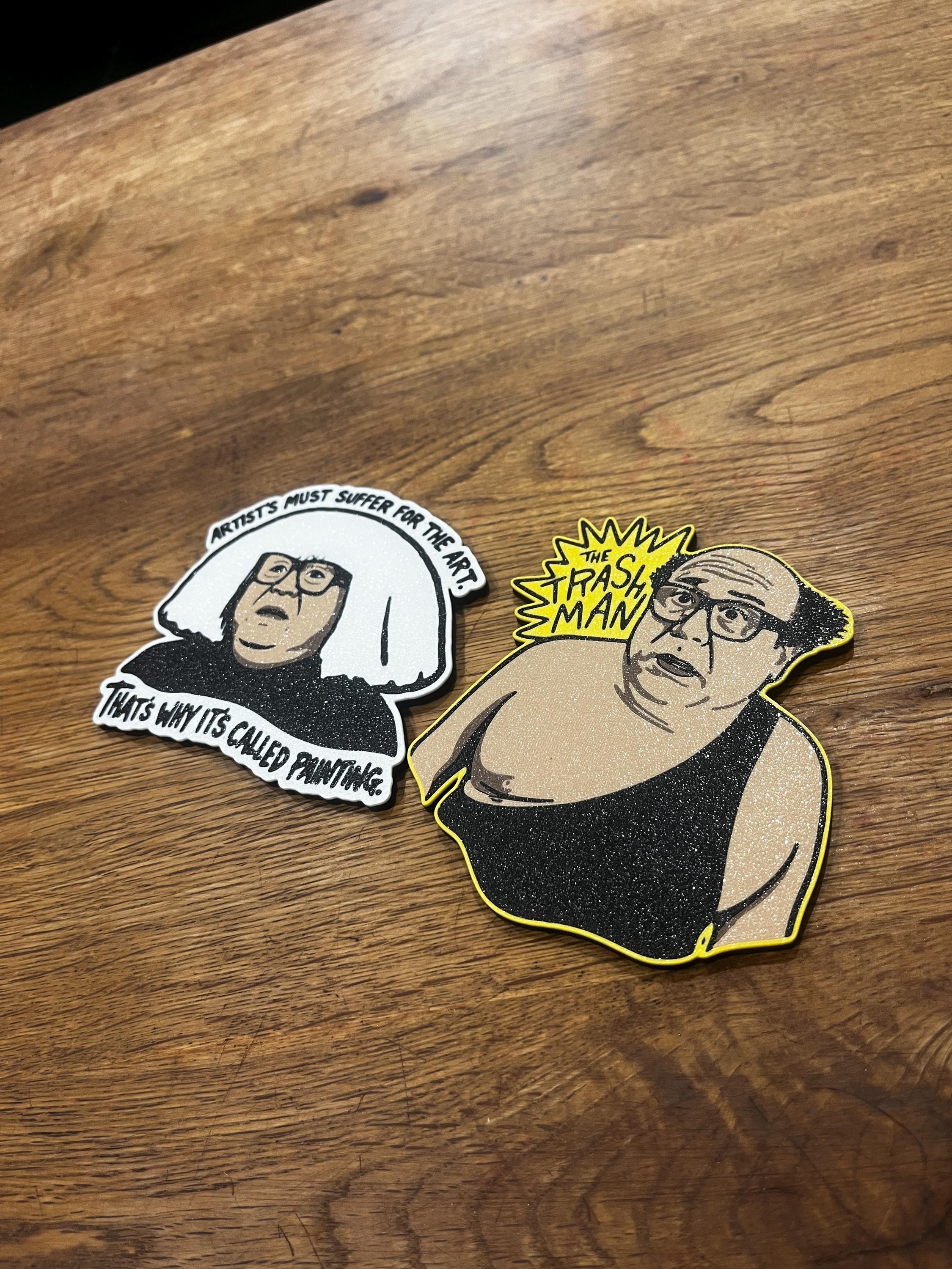 Aways Sunny Coasters | The Trashman Frank Reynolds | Danny Devito