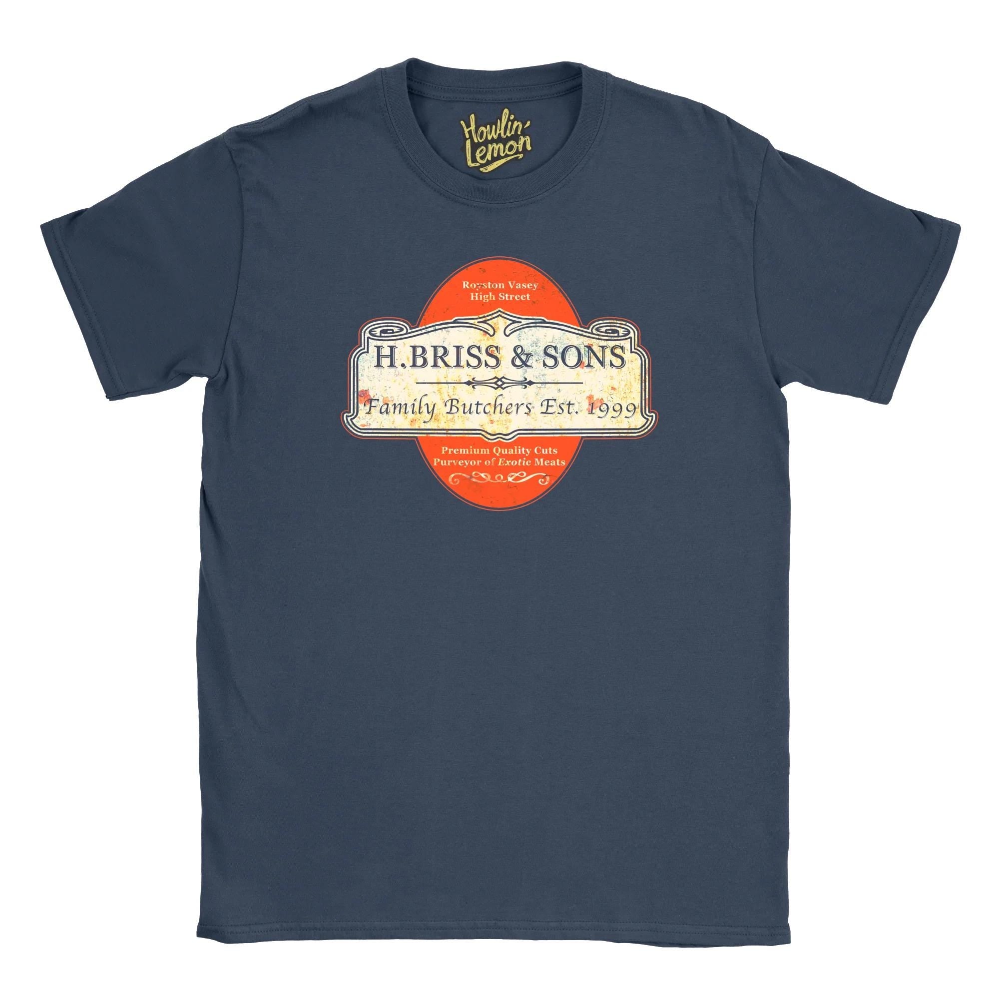 League of Gentlemen T-Shirt, Hilary Briss Exotic Meats Butcher, Royston Vasey Dark Comedy
