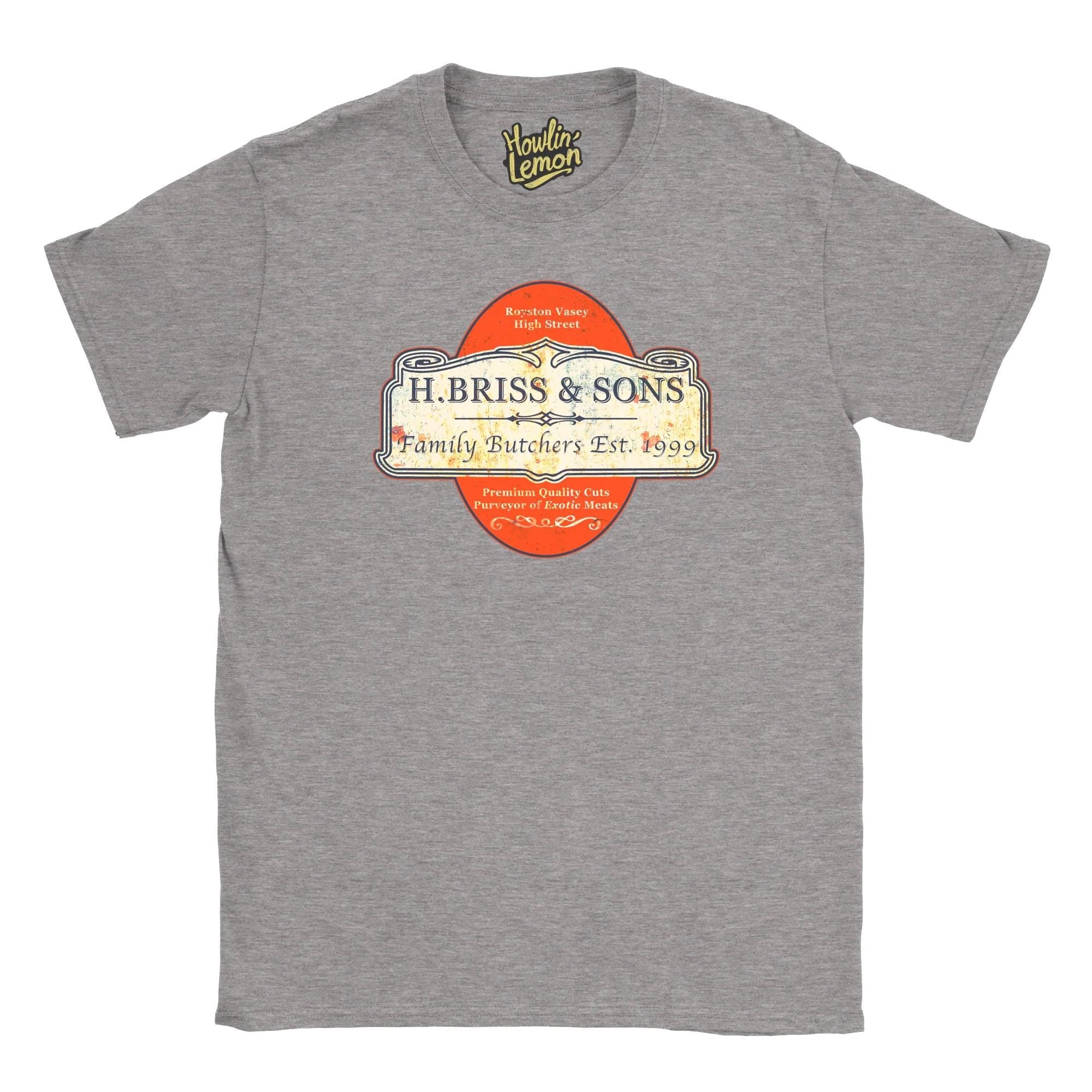 League of Gentlemen T-Shirt, Hilary Briss Exotic Meats Butcher, Royston Vasey Dark Comedy