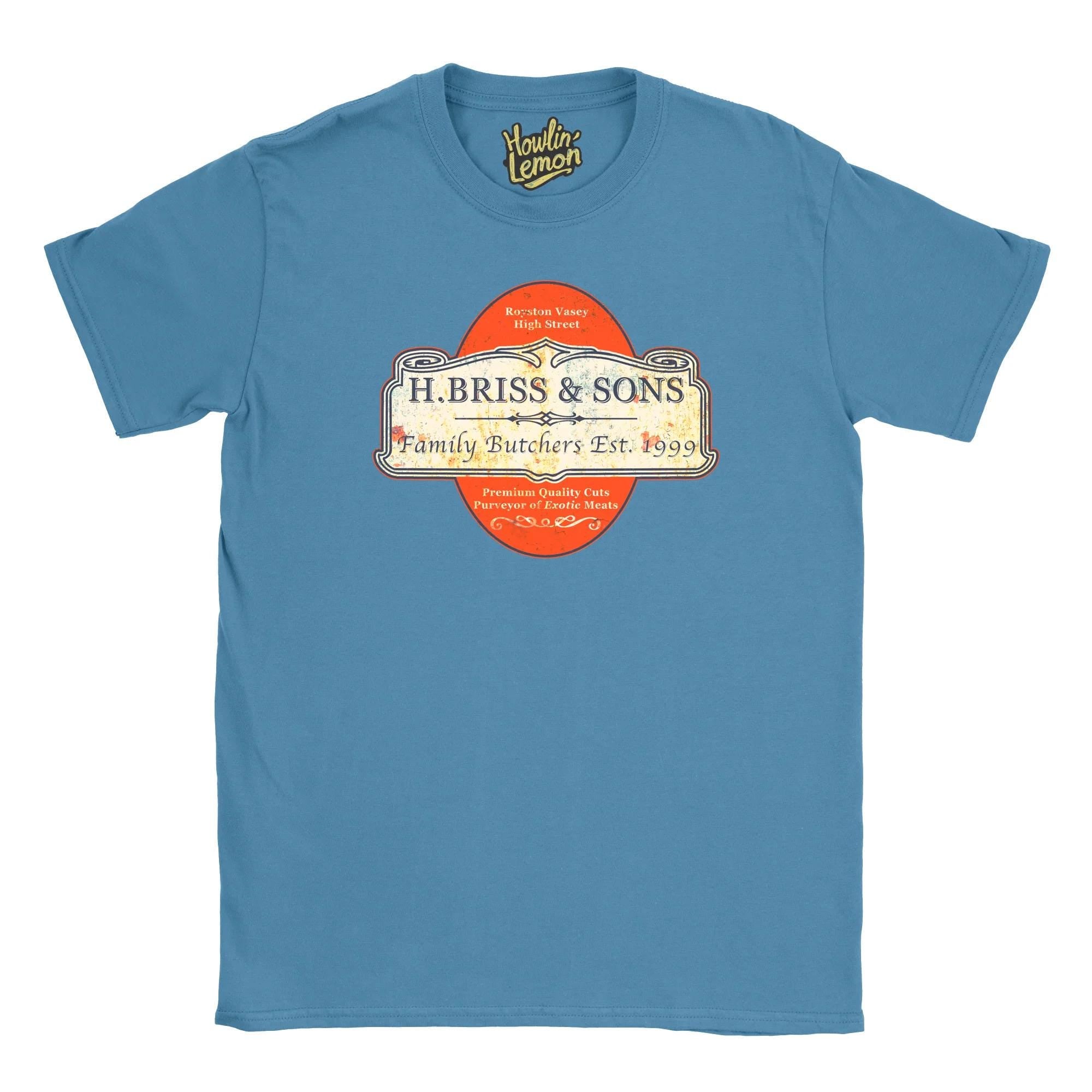 League of Gentlemen T-Shirt, Hilary Briss Exotic Meats Butcher, Royston Vasey Dark Comedy