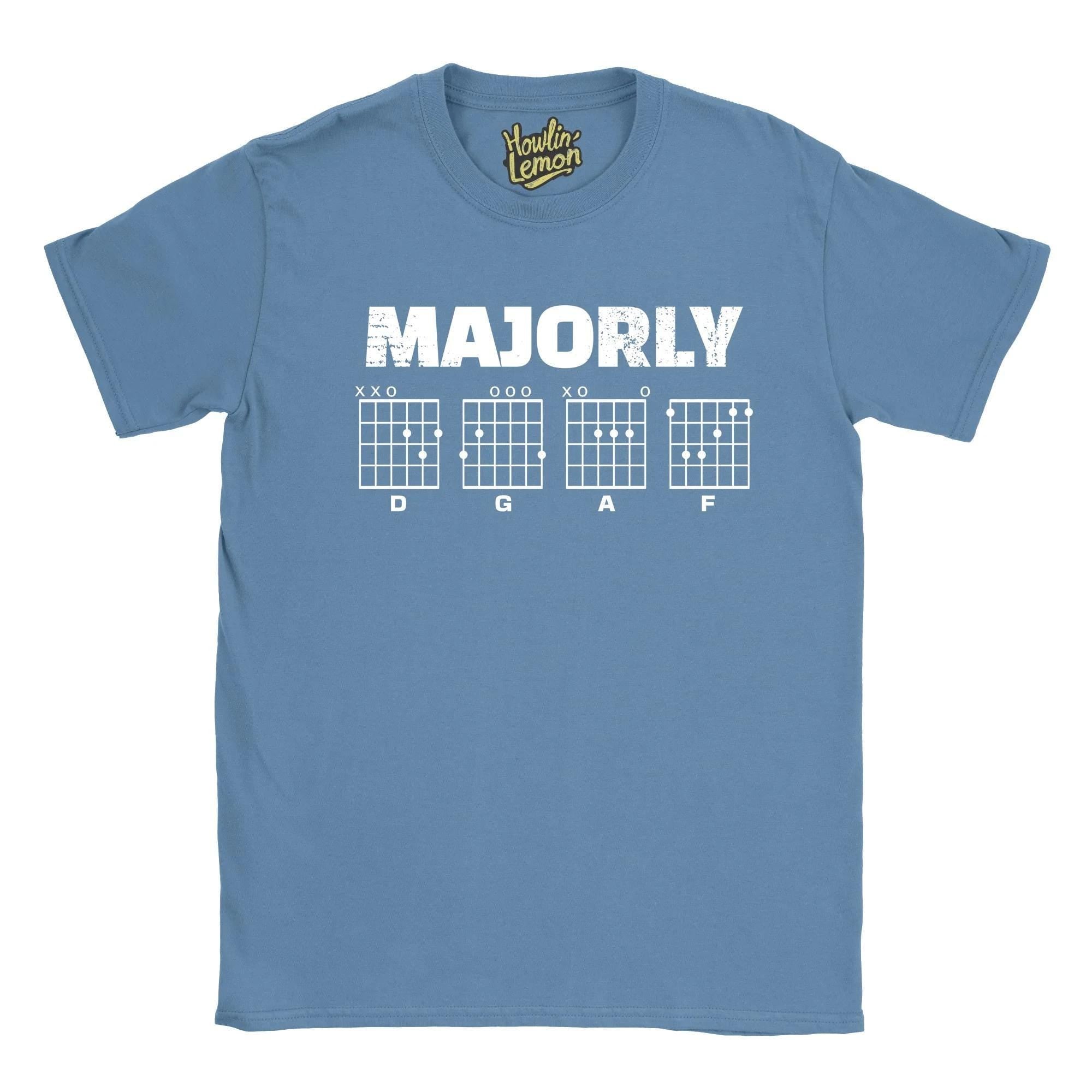 Guitarist T-Shirt Majorly DGAF Funny Guitar T-Shirt | Musician Gift