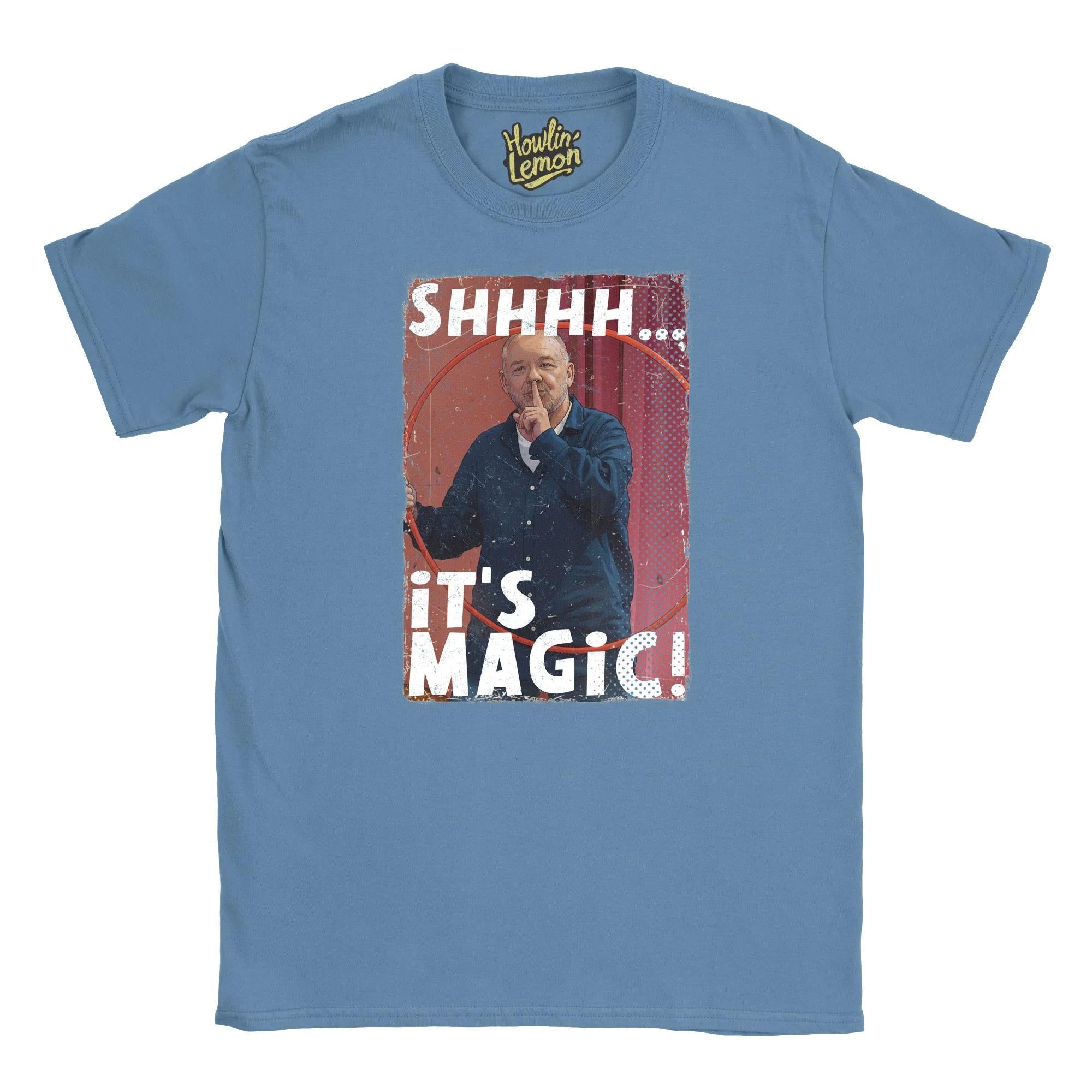 Bob Mortimer Shhh It's Magic T-Shirt - Funny Last One Laughing Comedy Unisex