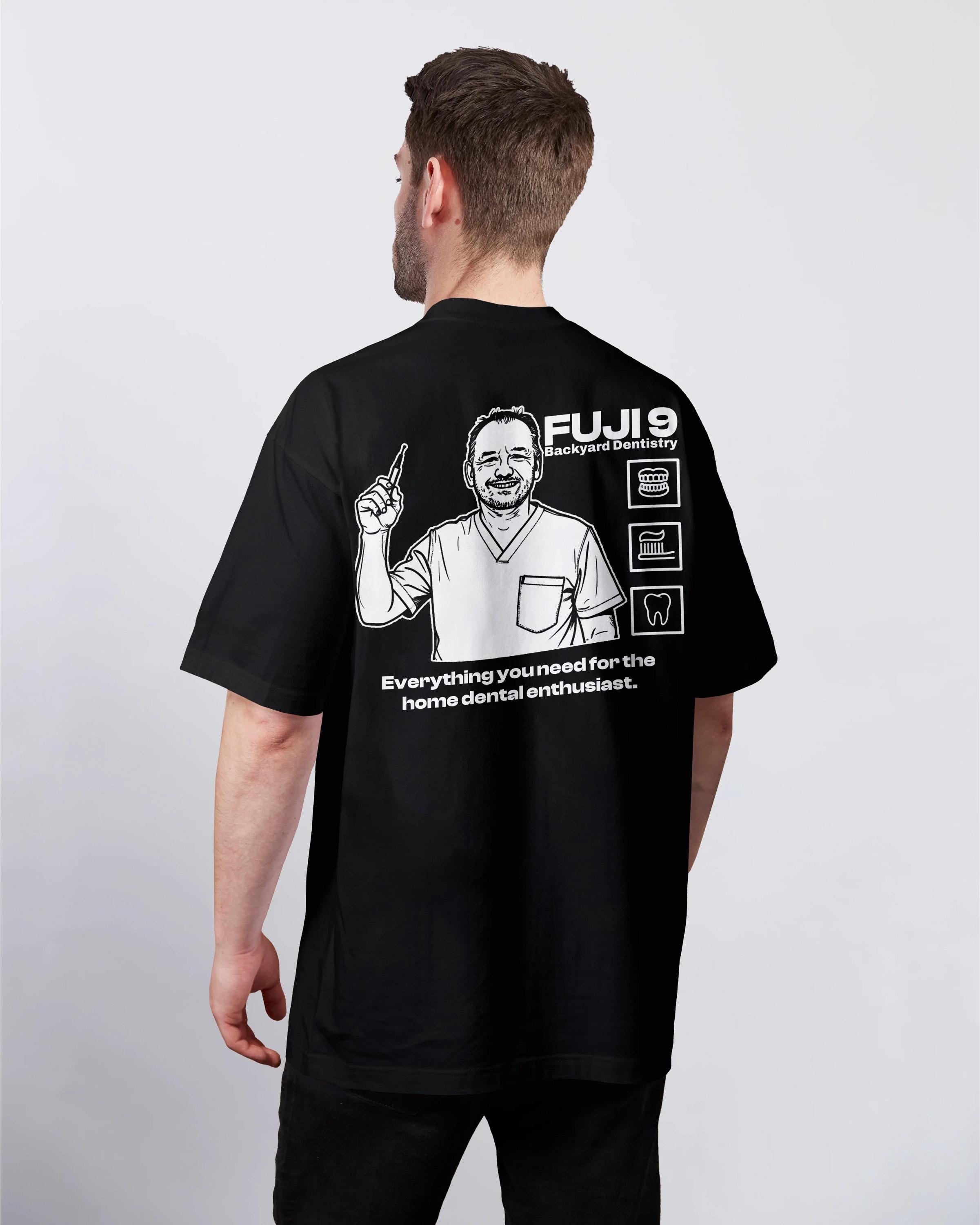 Bob Mortimer T-Shirt - Fuji 9 Home Dentistry Top Back Print - Would I Lie To You