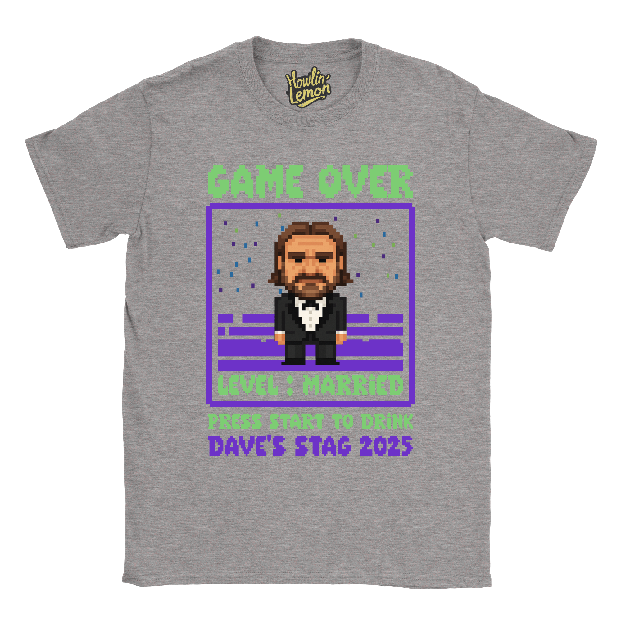 Gamer Stag T-Shirt Custom Pixel Character