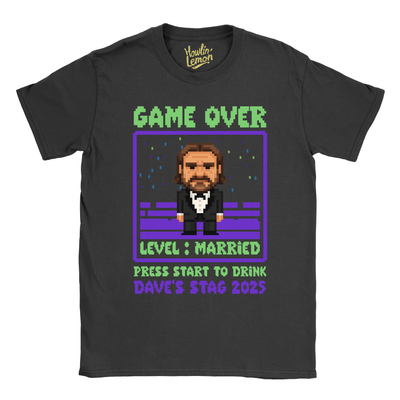 Gamer Stag T-Shirt Custom Pixel Character