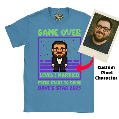 Gamer Stag T-Shirt Custom Pixel Character