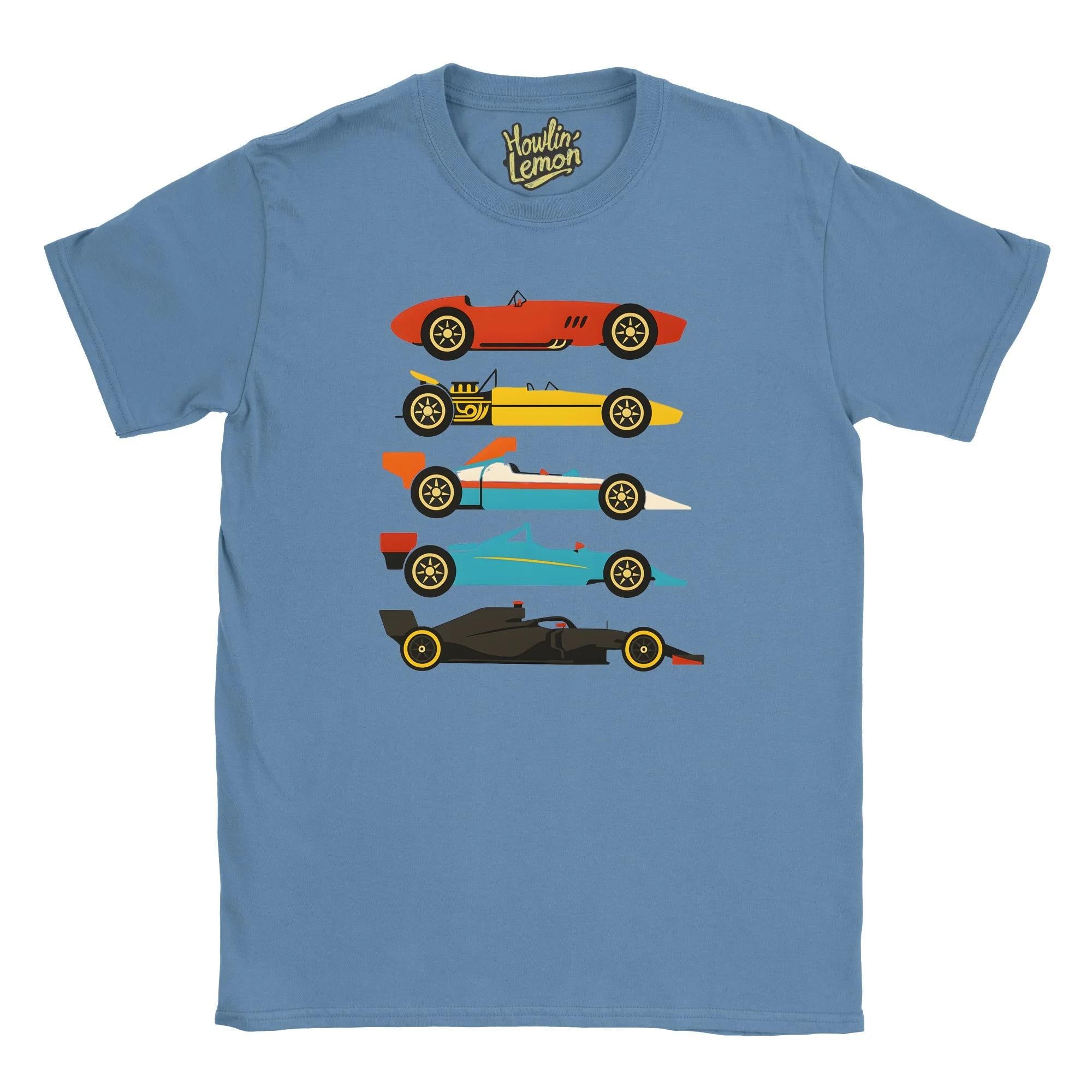 Formula One Evolution T-Shirt - Vintage Formula Racing History Tee - Motorsport Gift for Car Enthusiasts - Racing Fan Apparel
