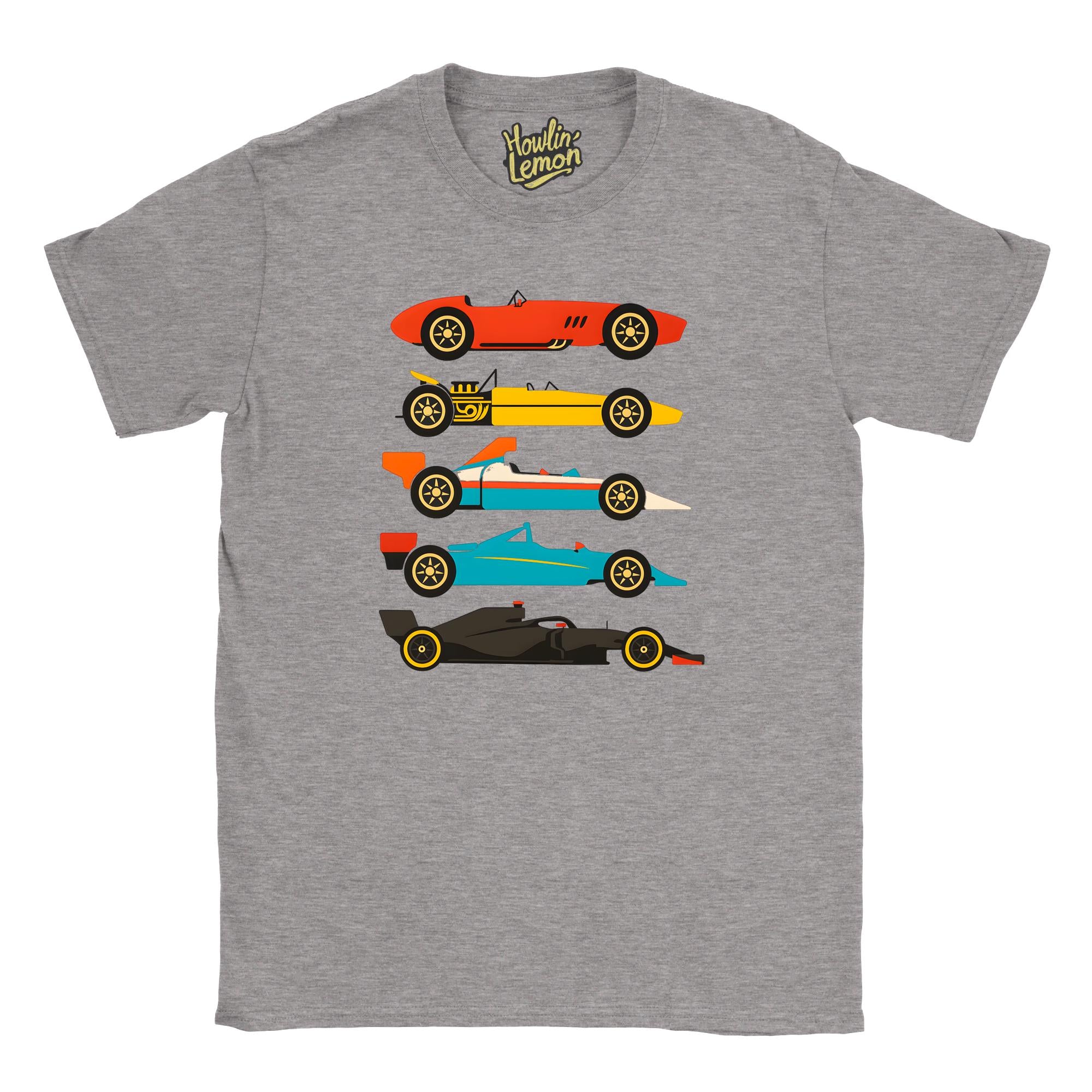 Formula One Evolution T-Shirt - Vintage Formula Racing History Tee - Motorsport Gift for Car Enthusiasts - Racing Fan Apparel