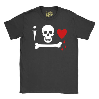 Stede Bonnet Pirate Flag T-Shirt - Gentleman Pirate Design - Skull Bone Dagger Graphic Tee - Historical Pirate Captain Shirt - Nautical