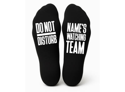 Custom Do Not Disturb Team Name Socks - Personalised Printed and Personalised - Birthday Gift - Christmas Gift -