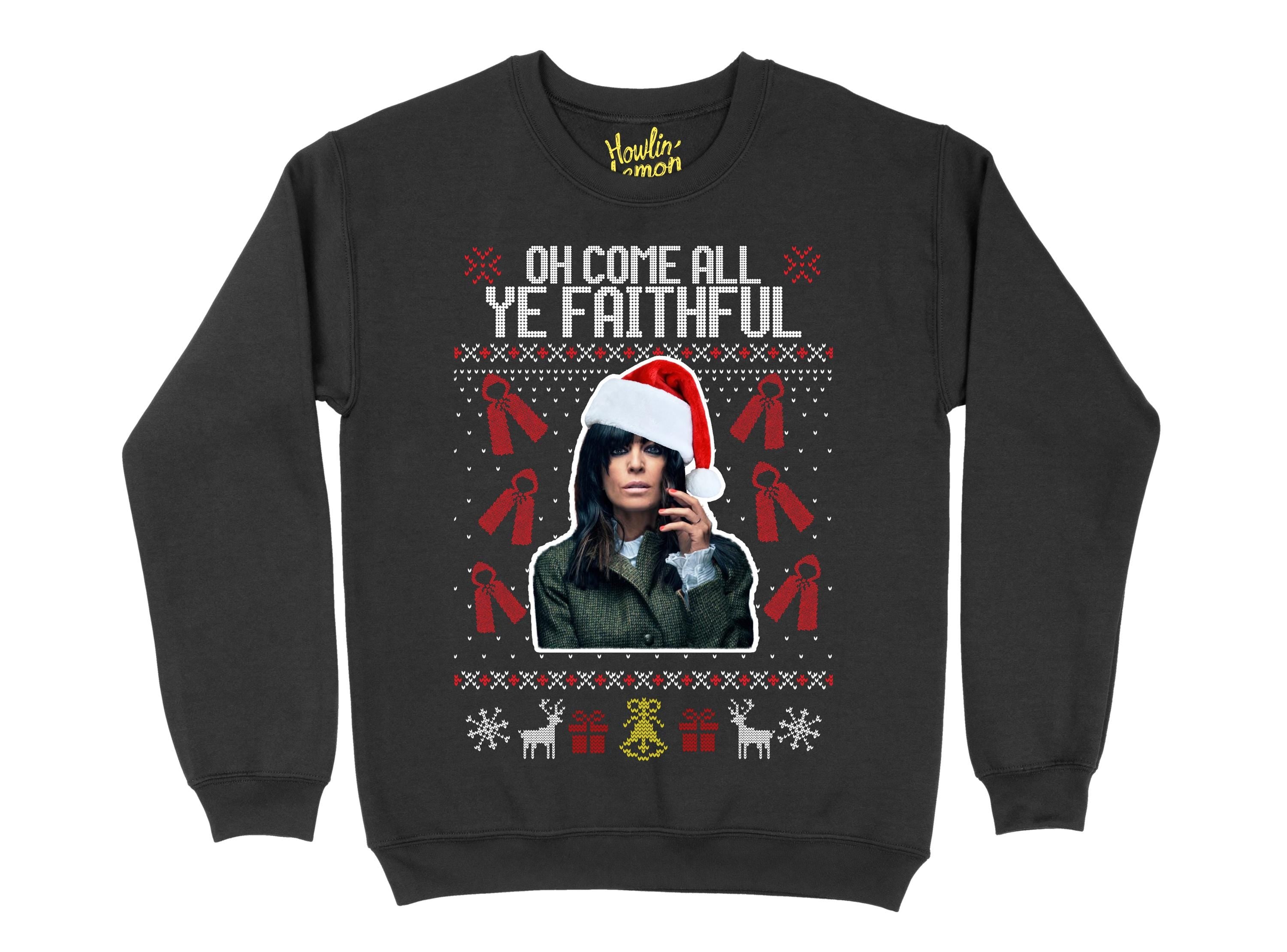 Oh Come All Ye Faithful - Traitors Christmas Sweater - Claudia Winkleman Xmas Jumper