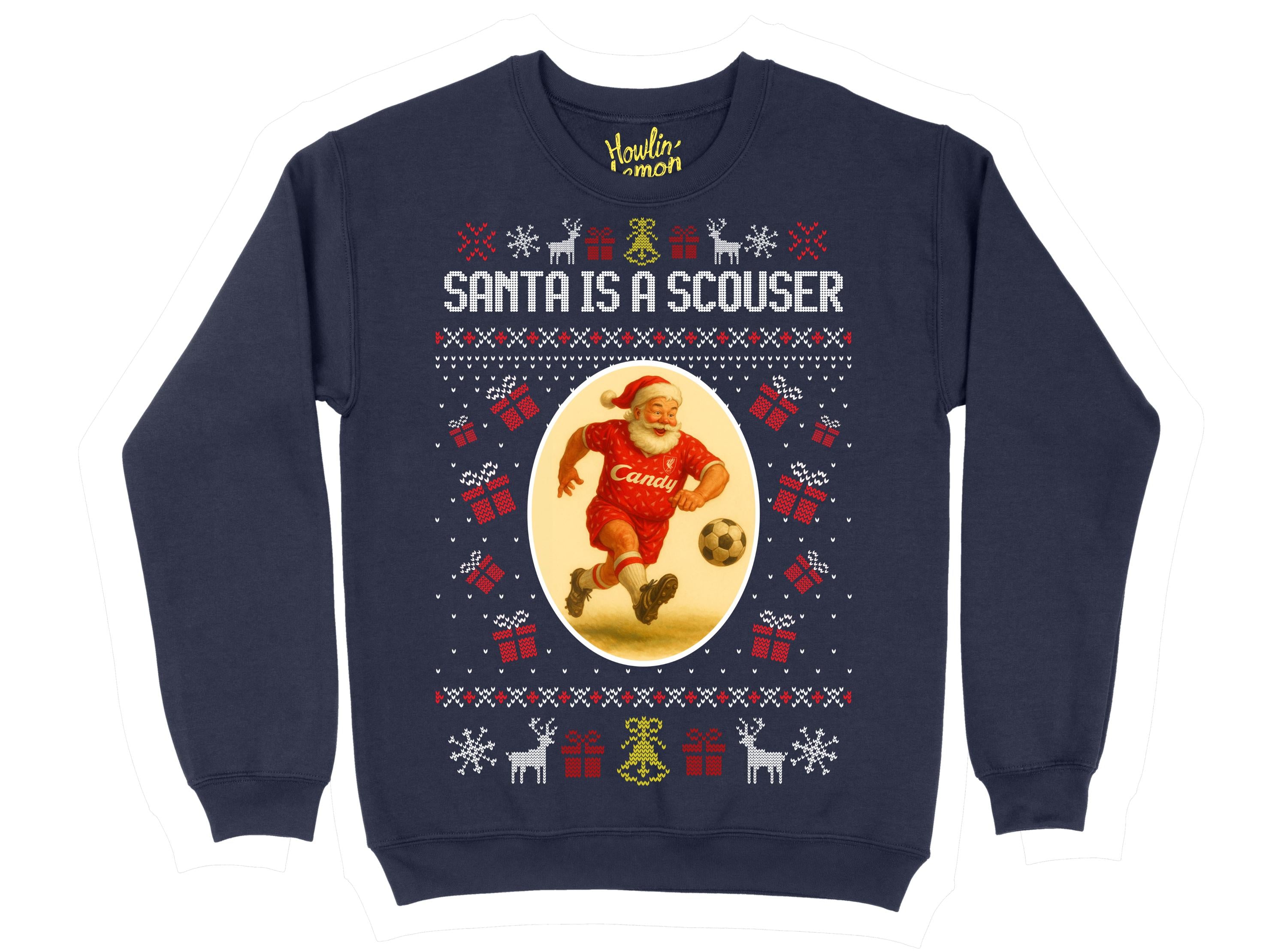 Liverpool Santa Is A Scouser Christmas Sweater Funny Xmas