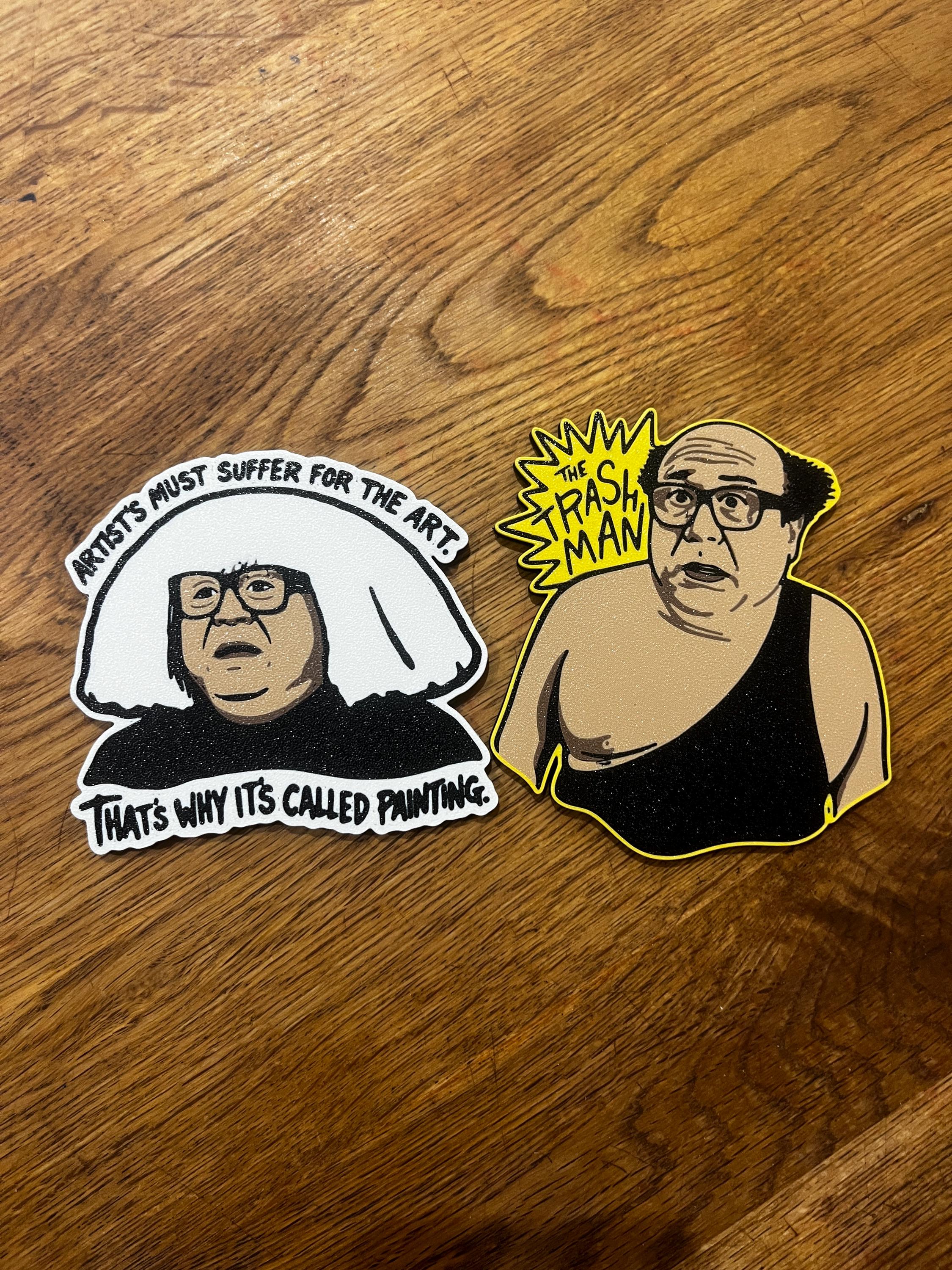 Aways Sunny Coasters | The Trashman Frank Reynolds | Danny Devito