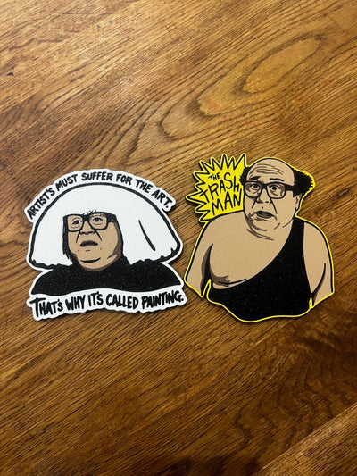 Aways Sunny Coasters | The Trashman Frank Reynolds | Danny Devito