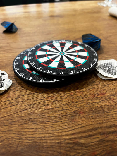 Dartboard Drinks Coasters – Darts Fan Gift Set of 4