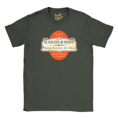 League of Gentlemen T-Shirt, Hilary Briss Exotic Meats Butcher, Royston Vasey Dark Comedy