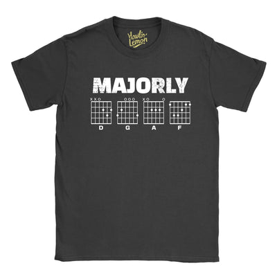 Guitarist T-Shirt Majorly DGAF Funny Guitar T-Shirt | Musician Gift