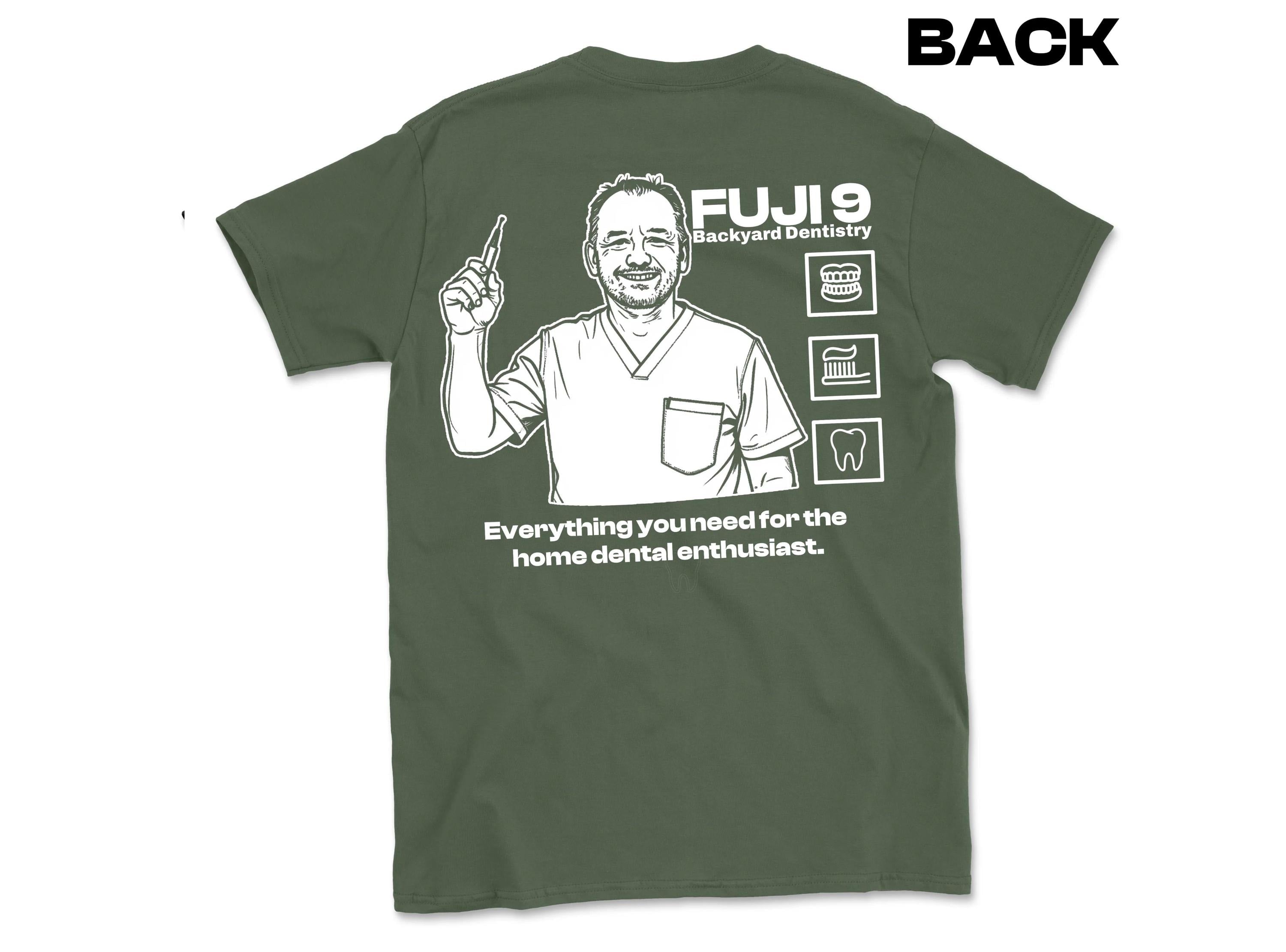 Bob Mortimer T-Shirt - Fuji 9 Home Dentistry Top Back Print - Would I Lie To You