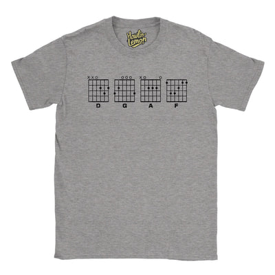 Guitarist T-Shirt D,G,A,F Dont give a *** | Funny gutar tab gift Mens womens