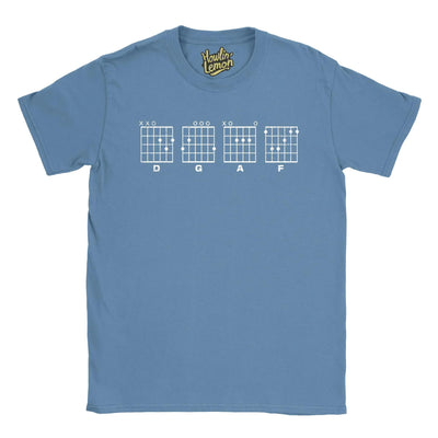 Guitarist T-Shirt D,G,A,F Dont give a *** | Funny gutar tab gift Mens womens