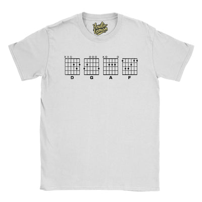 Guitarist T-Shirt D,G,A,F Dont give a *** | Funny gutar tab gift Mens womens