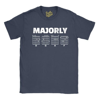 Guitarist T-Shirt Majorly DGAF Funny Guitar T-Shirt | Musician Gift
