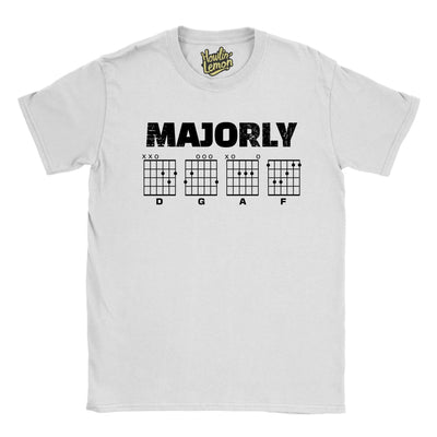 Guitarist T-Shirt Majorly DGAF Funny Guitar T-Shirt | Musician Gift