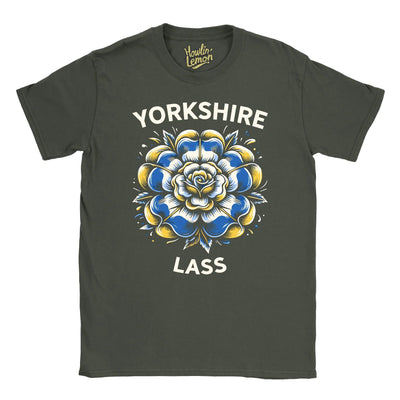 Yorkshire Lass T-Shirt | Yorkshire and Proud | Gift for Birthday Christmas