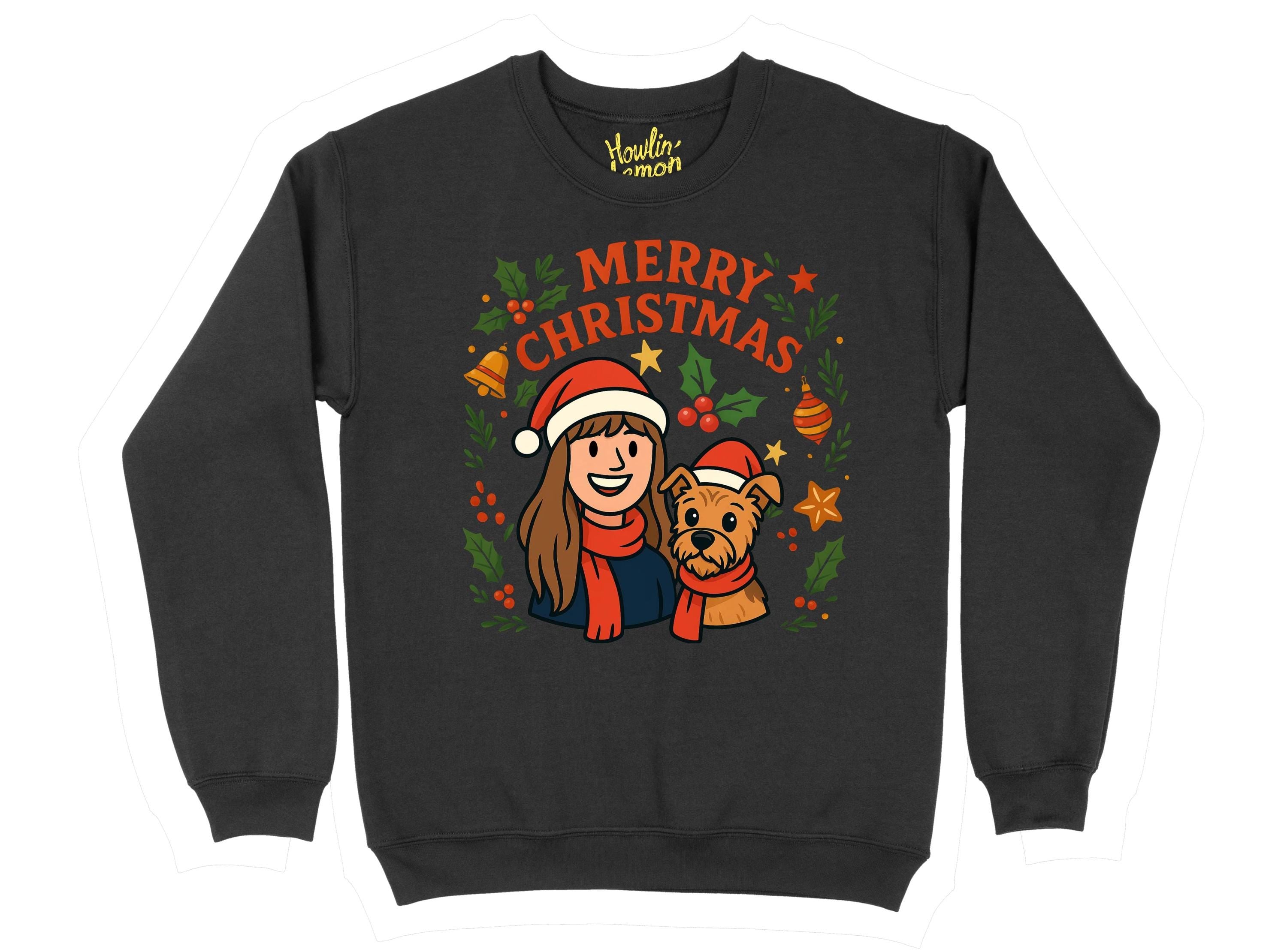 Pet and Human Christmas Sweater - Illustrated and personalised (Send us your photos!)