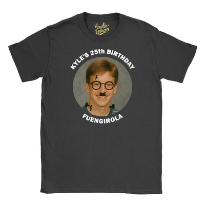 Circle Personalised Graffiti Birthday Group T-Shirt