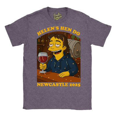 Simpsonized Custom Hen Do Character T-Shirt