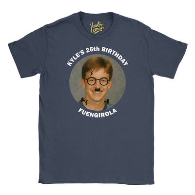 Circle Personalised Graffiti Birthday Group T-Shirt
