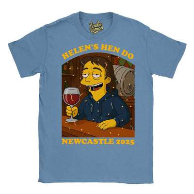 Simpsonized Custom Hen Do Character T-Shirt