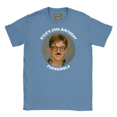 Circle Personalised Graffiti Birthday Group T-Shirt