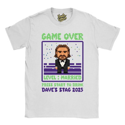 Gamer Stag T-Shirt Custom Pixel Character